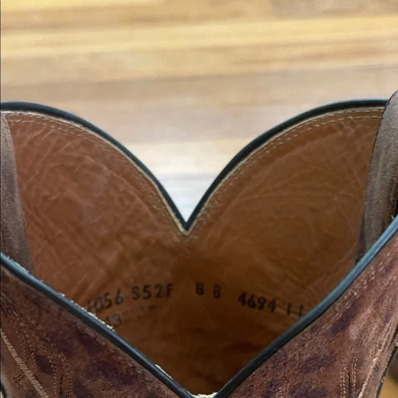 Lucchese “Dallas Cowboys” Leopard Boots with Embroidery & Rhinestone Star - Picture 6 of 13